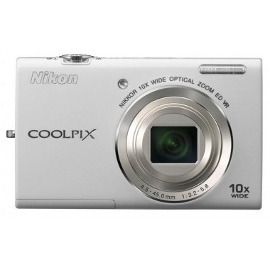 Nikon COOLPIX S6200 16MP Digital Camera (White)